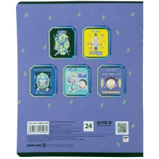 Зошит 24 арк., клітинка, софт тач + УФ лак, Rick and Morty RM23-238 Kite