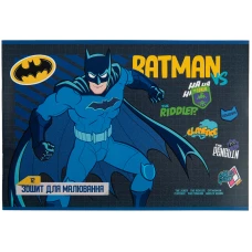 Зошит для малювання, 12 арк., скоба, гібр. лак + УФ лак, DC comics DC23-241 Kite