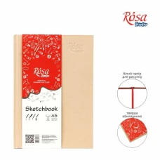 Блокнот для графіки A5 (14,8*21см), 100г/м, 96л., кремовий ROSA Studio