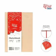 Блокнот для графіки A5 (14,8*21см), 100г/м, 96л., кремовий ROSA Studio