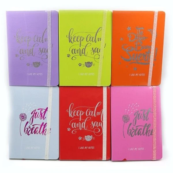 Блокнот на гумці "Notebook" 14,5*21cм, 96арк., клітина, тв. обкл., mix7, 0443-А5-W