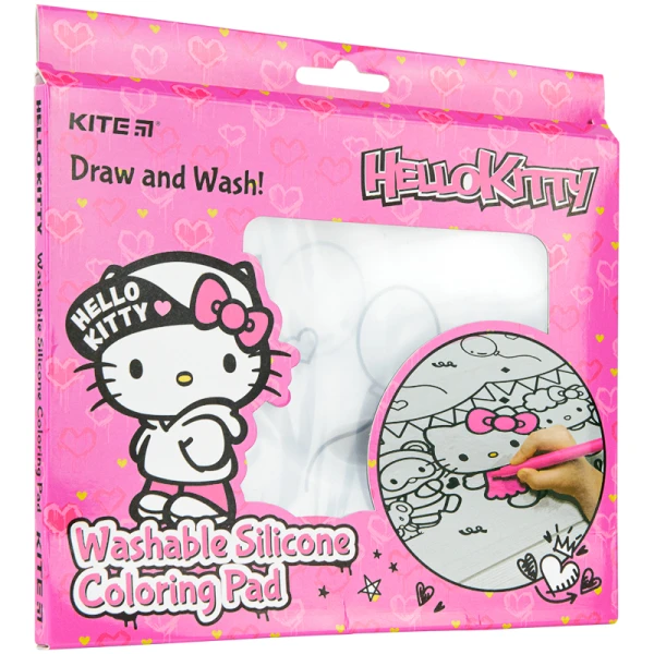 Підкладка розмальовка силіконова 30х40см, Hello Kitty HK22-424 Kite