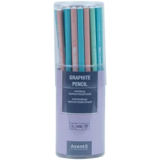 Олівець графітний Axent Pastelini, НВ, 36 шт., туба 9010/36-A