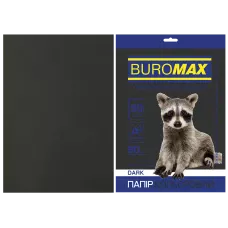 Папір кольоровий А4, 80г/м2, DARK чорний, 50арк., BM.2721450-01