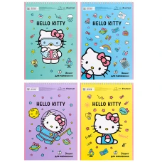 Зошит для малювання, 30 арк., спір., гібр. лак + УФ лак, Hello Kitty HK23-243 Kite