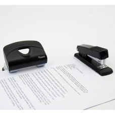 Діркопробивач Exakt-2 металевий, 20арк, чорний, 3920-01-A