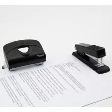 Діркопробивач Exakt-2 металевий, 20арк, чорний, 3920-01-A