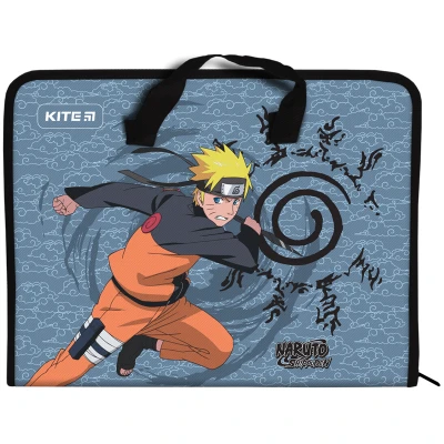 Папка-портфель на блискавці, 1 відділ., A4, Naruto NR23-202 Kite