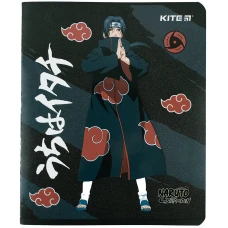 Зошит 24 арк., клітинка, гібр. лак + УФ лак, Naruto NR23-238 Kite