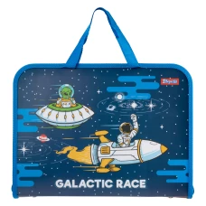 Папка-портфель 1Вересня на блискавці з тканинними ручками Space А4, 492170