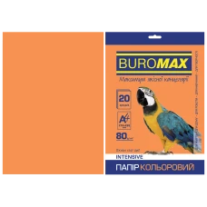 Папір кольоровий А4, 80г/м2, INTENSIV, помаранчевий, 20арк., BM.2721320-11