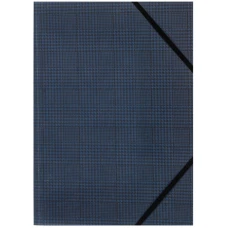 Папка на гумках, А4+, Tartan Blue 1509-19-A