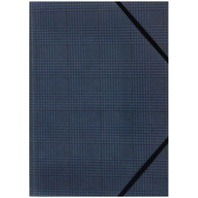 Папка на гумках, А4+, Tartan Blue 1509-19-A