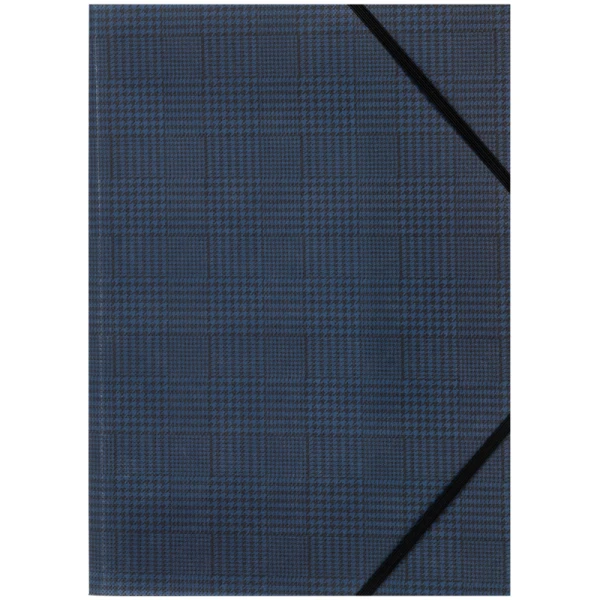 Папка на гумках, А4+, Tartan Blue 1509-19-A