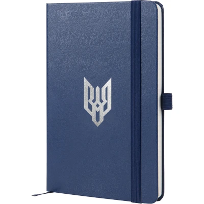 Книга записна Partner, 125*195, 96арк, кліт, синя, Воля 8201-02-1-A