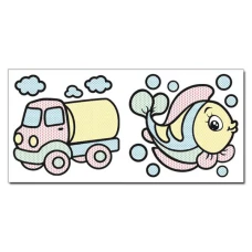 Розмалюй водою. Чарівна крапелька. Ведмедик. Глорія
