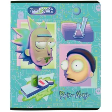 Зошит 24 арк., клітинка, софт тач + УФ лак, Rick and Morty RM23-238 Kite