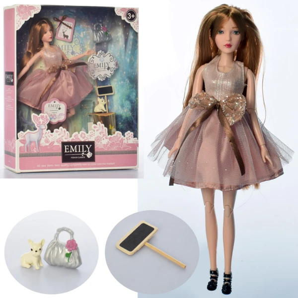 Іграшка лялька "Emily" арт. QJ087C, з аксес, у кор. 25,8*6,5*32,5 см
