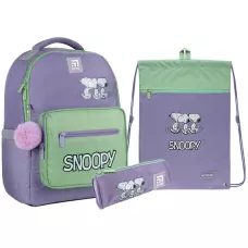 Набір рюкзак + пенал + сумка для взуття Kite SET_SN22-770M-3 Peanuts Snoopy
