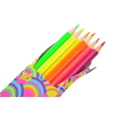 Олівці кольорові тригранні, 6 шт. "Neon", 290372 YES