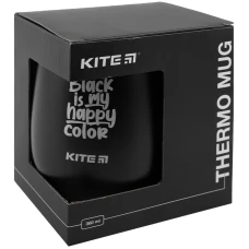 Термокружка 360 мл, чорна K22-378-01 Kite