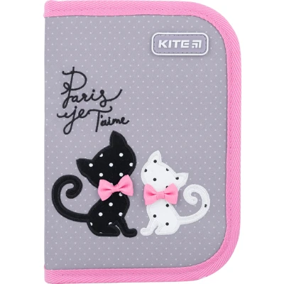 Пенал Kite 1 від., 2 відв., з наповненням K22-622H-13 In Love