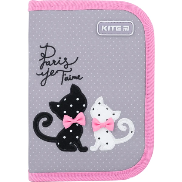 Пенал Kite 1 від., 2 відв., з наповненням K22-622H-13 In Love