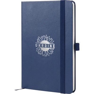 Книга записна Partner, 125*195, 96арк, кліт, синя, Sunflower 8201-02-4-A