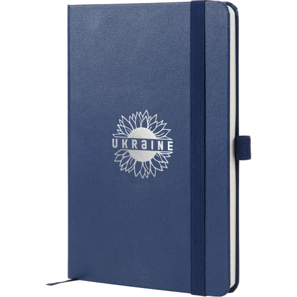Книга записна Partner, 125*195, 96арк, кліт, синя, Sunflower 8201-02-4-A