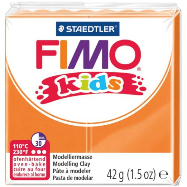 Пластика Fimo kids, Оранжева, 42г, Fimo