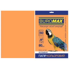 Папір кольоровий А4, 80г/м2, INTENSIV, помаранчевий, 50арк., BM.2721350-11