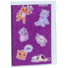 Блокнот силіконова обкладинка, 80 арк., Purple cats K22-462-2