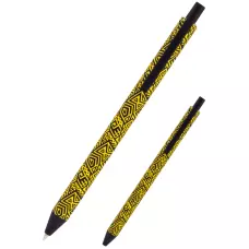 Ручка кулькова автом., The Runes жовта, синя AB1092-01-A