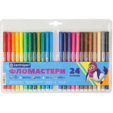 Фломастери 7550/24 ТП, набір 24 шт., Centropen