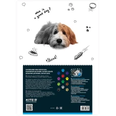 Папір кольоровий двостор. (12арк/12кол), А4 Kite Dogs K22-287