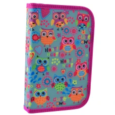Пенал твердий Smart одинарний з двома клапанами HP-04 Funny owls 532020