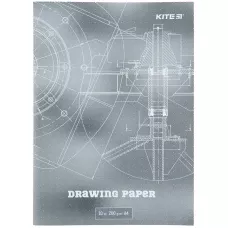 Папір для креслення А4, 10 аркушів, 200г/м2, K23-269 Kite