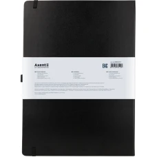 Книга записна Partner Grand, 210*295, 100 арк, кліт, чорна, 8203-01-A