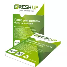 Блок паперу для нотаток 145*100*100арк., клеєний білий FR-145100 Fresh Up