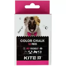 Крейда кольорова, 12 шт. Kite Dogs K22-075