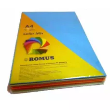 Папір кольоровий Color Mix, A4 80 г/м2, 7х35/245арк., R51048 Romus