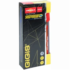 Ручка кулькова Topgrip, червона UX-148-06