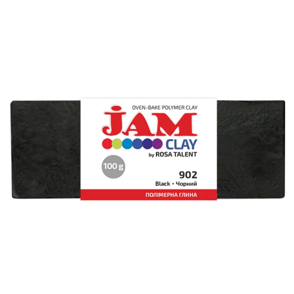 Пластика Jam Clay, Чорний, 100г,