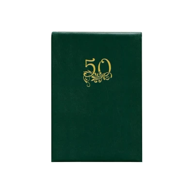Папка адресна (221х320), обкл. бумвініл синя, тисн. 55 років, 18802З