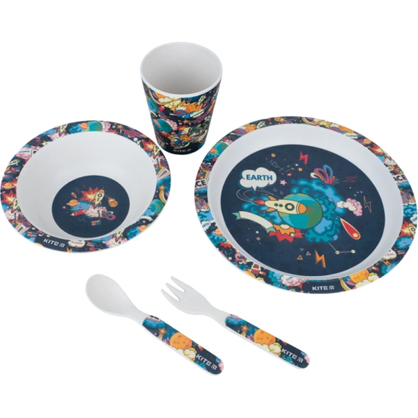 Набір посуду з бамбуку Space (5 предметів) K22-313-01 Kite
