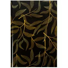 Книга записна А4, 96арк., кліт, тверда обкл., Waves, чорна 8422-561-A