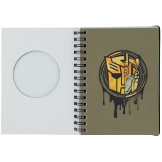 Блокнот вирубка, спіраль, на резинку, А6, 80арк., кліт, Transformers TF23-229 Kite