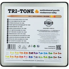 Олівці кольорові TRI-TONE 23+1, мет.кор., 3444 Koh-i-noor