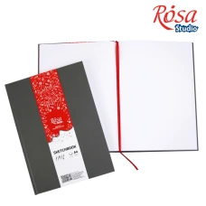 Блокнот A4 (21х29,7см), 100г/м, 96л., сірий, ROSA Studio