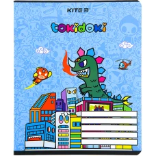 Зошит 12 арк., клітинка, гібр. лак + УФ лак, tokidoki TK22-232 Kite